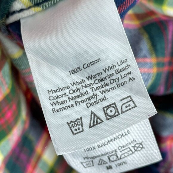 Eddie Bauer Womens Plaid Flannel Shirt PXL Long Sleeve 100% Cotton 5824 - Picture 3 of 8